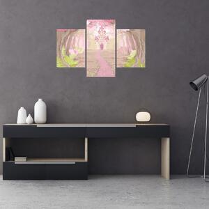 Kép - Utazás a rózsaszín királyságba (90x60 cm)