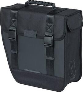 Basil Alforja Izquierda Tour Waterproof Hook-on 14l Imperm. Poliester Negro C/reflect. (34x14x34 Cm)