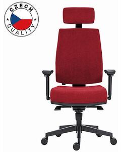 Krzesło biurowe Powerton Ergonomiczny fotel biurowy Jana, Czerwony