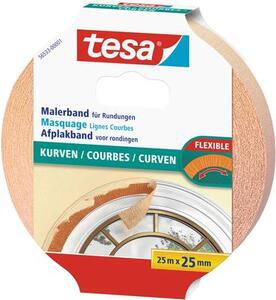 Tesa KURVEN (56533-00001-02) Krepp szalag Bézs (H x Sz) 25 m x 25 mm 1 db