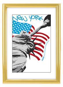 Dörr New York képkeret 10x15, arany