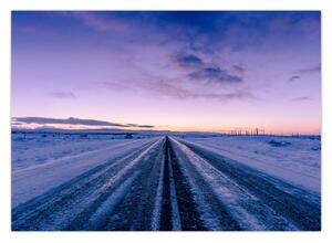 A téli út képe (70x50 cm)