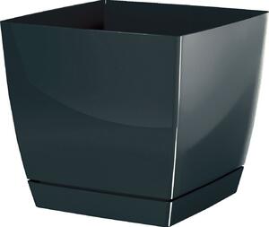 Virágcserép 100x100x92 Mm Grafit COUBI Prosperplast DUKP100-426U