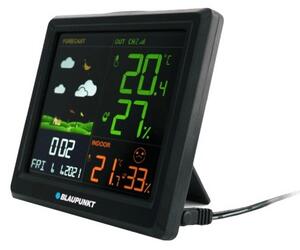 Blaupunkt WS25BK LCD Meteorológiai Időjárás állomás külső szenzorral - Fekete