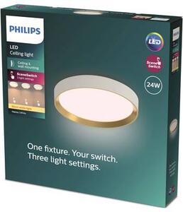 Philips (8720169301375) Hanno LED-es mennyezeti lámpa LED 24 W Fehér, Arany