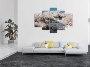 Kép - Virágzó fák Ázsiában (150x105 cm)