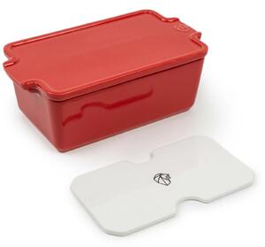 Peugeot, Appolia kerámiatál 20x11 cm, pástétomos piros