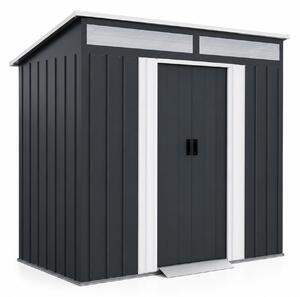 Aga kerti ház 238x132x180 cm sötétszürke