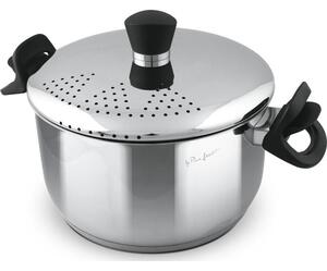 Lamart LT1206 Rozsdamentes Acél Fazék Szűrő fedéllel Ø 24cm 5,8L - Inox