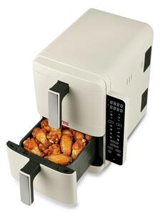GIRMI FG41 Ecofrit Dual forrólevegős fritőz 9L (2x4.5L) Homok-bézs