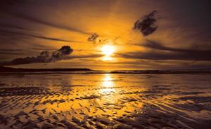 Fotótapéta - Strand naplementekor (152,5x104 cm)