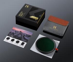 K&F Concept NANO-X, CPL+VARIO ND2-32+Black Mist 1/4 szűrő, w/o black cross, HD, vízlep, karcálló, 62