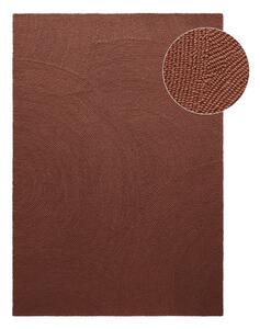 Téglavörös kézi szövésű gyapjú szőnyeg 80x150 cm Calmio – Hanse Home