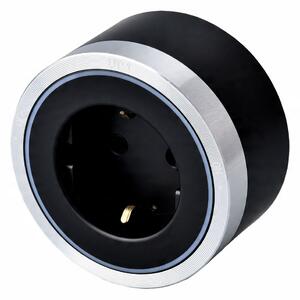 VIKING Sínes aljzat modul 230V 16A ezüst-fekete LED VA40SB