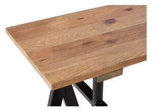 Natúr színű konzolasztal borovi fenyő asztallappal 45x130 cm Hampstead – Premier Housewares