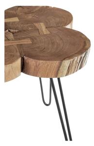 Tárolóasztal akácfa asztallappal 50x50 cm Nandri – Premier Housewares