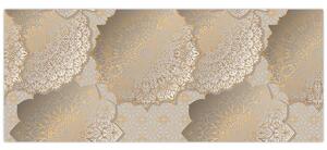 Kép - Mandalák arany tónusokban (120x50 cm)