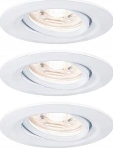 Paulmann 94293 EBL Nova mini Coin LED-es beépíthető lámpa 3 részes készlet LED 4 W Fehér