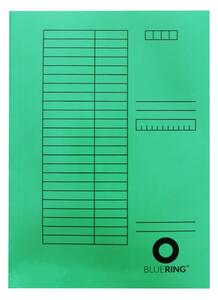 Bluering Iratgyűjtő, táblázatos pólyás dosszié A4, 230g. karton zöld