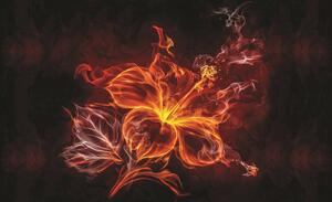 Fotótapéta - Virág - tűz és füst (152,5x104 cm)