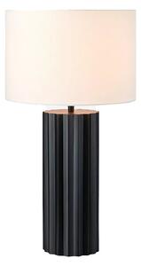 Fekete asztali lámpa textil búrával (magasság 60 cm) Hashira – Markslöjd