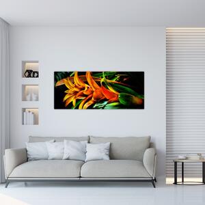 Narancssárga csokor képe (120x50 cm)