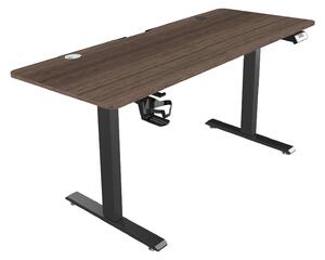 Elektromosan, elektronikusan állítható magasságú íróasztal barna (EL05-1460-V2-BROWN)