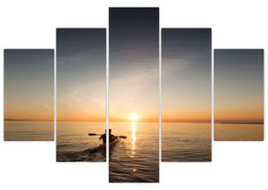 Kép a kenuzók naplementekor (150x105 cm)
