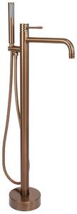 Szabadon álló padló csaptelep Rea Lungo Diamond Brush Copper