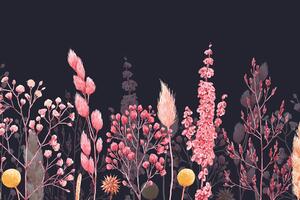 Tapéta fű variáció rózsaszínben
