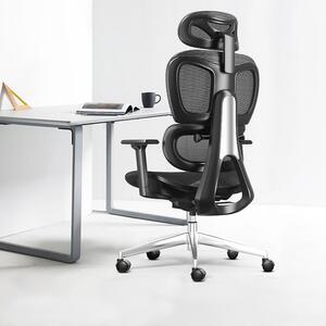Prémium ergonomikus irodai szék, forgószék, fekete (T03)