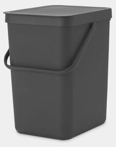 Brabantia Sort & Go Waste Bin 25 literes hulladékgyűjtő szemetes - Sötétszürke