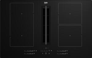Beko HIXI 84700 UF Fekete Beépített 80 cm Zónás indukciós főzőlap 4 zóna Beépített kapucni