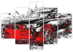Kép - Festett autó akció közben (150x105 cm)