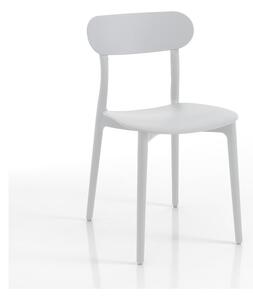 Fehér műanyag kerti szék Stoccolma - Tomasucci