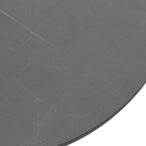 Fekete márvány oldalasztal MICADONI NAMIB 30 cm fém talppal