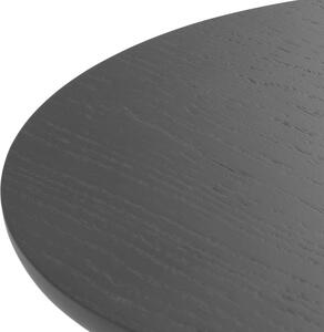 Fekete tölgy oldalas asztal MICADONI NAMIB 30 cm fém talppal