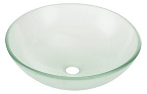 Pultra helyezhető üveg mosdókagyló Ø 42 cm x 14 cm magas