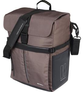 Torba BASIL MOVE COMMUTER BICYCLE BAG, MIK HOOKS, 15L, Wodoodporna, Brown (NEW 2025)
