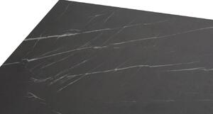 Fekete márvány dohányzóasztal MICADONI VELD 50 x 50 cm