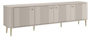 Vesper 4D TV szekrény 187 cm - kasmír / arany lábak