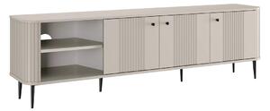 Vesper 3D TV szekrény 187 cm - kasmír / fekete lábak