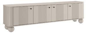 Vesper 4D TV szekrény 187 cm - kasmír / fekete fogantyúk / gömb alakú lábak