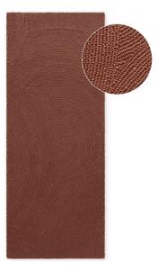 Téglavörös kézi szövésű gyapjú futószőnyeg 80x200 cm Calmio – Hanse Home