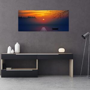 Híd képe naplementekor (120x50 cm)