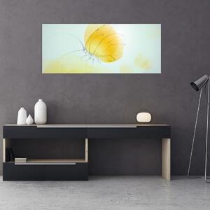Kép - Sárga pillangó (120x50 cm)