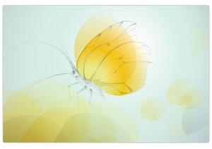 Kép - Sárga pillangó (90x60 cm)