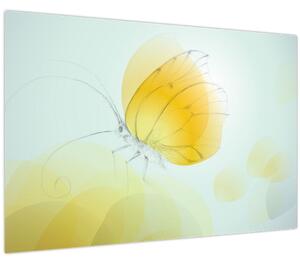Kép - Sárga pillangó (90x60 cm)