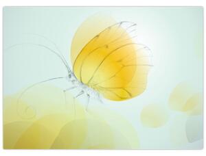Kép - Sárga pillangó (70x50 cm)
