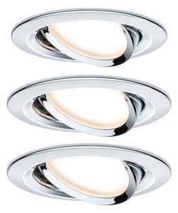 Beépíthető lámpa 3 részes készlet LED LED 19.5 W Paulmann 93452 Nova Króm (fényes)